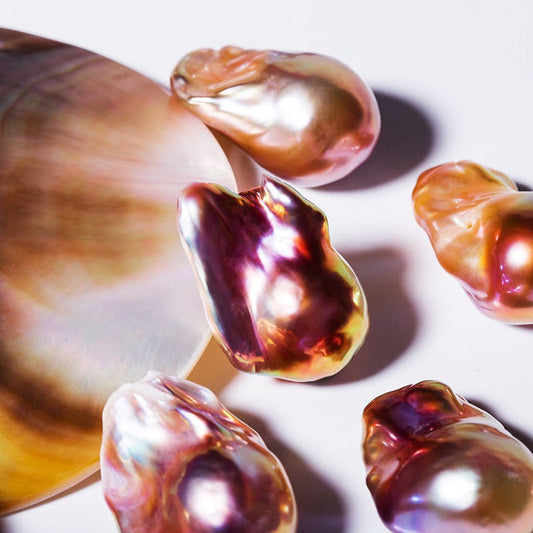 10.【Live】Baroque  Pearl Oyster（1 heather grey loose pearl for free)